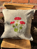 Hand embroidered cushion cover by my mum