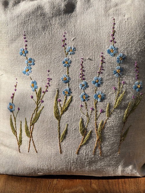 Hand embroidered cushion by my mum