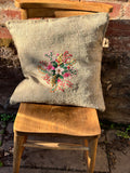 Hand embroidered cushion cover by my mum