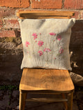 Hand embroidered cushion cover by my mum