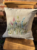 Hand embroidered cushion cover by my mum