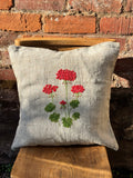 Hand embroidered cushion cover by my mum
