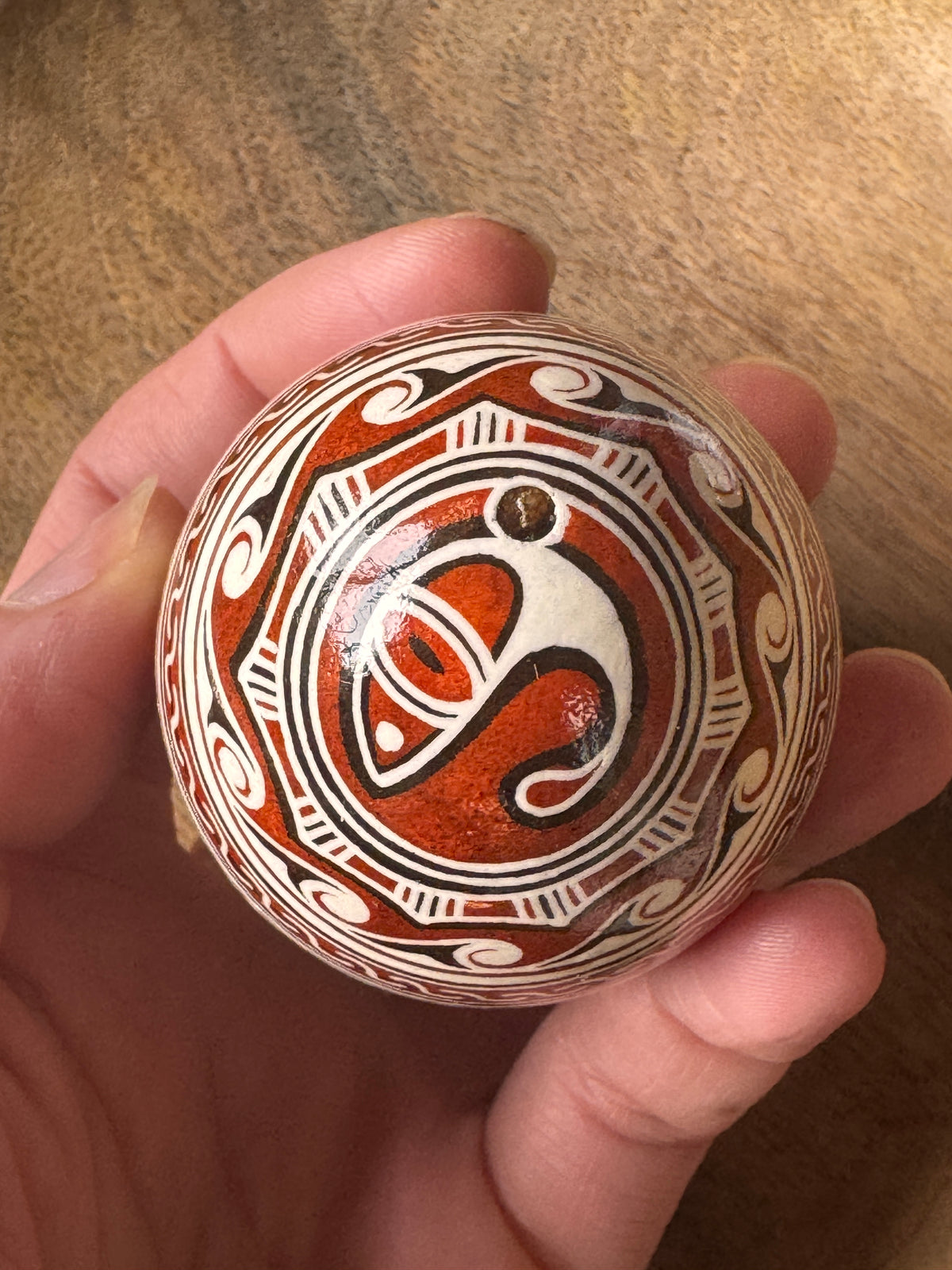 Pysanka (Ukrainian hand decorated chicken egg), view 2
