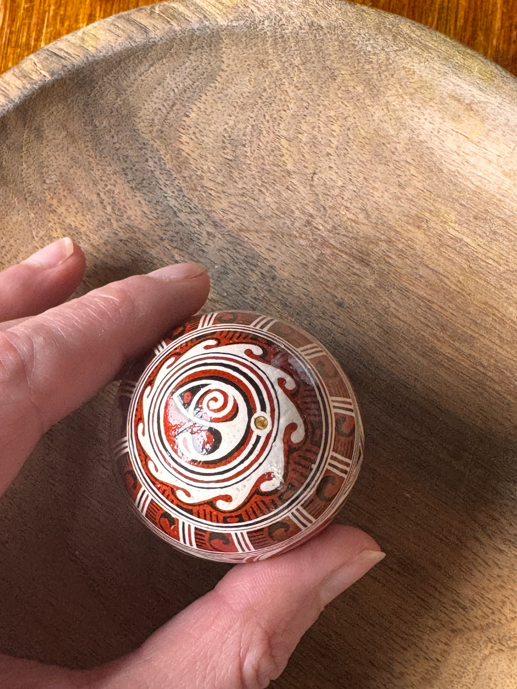 Pysanka (Ukrainian hand decorated chicken egg), view 2