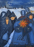 Ukrainian Christmas Card “Schedryi Vechir” by Olga Haydamaka