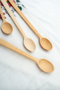 Hand made spoon with long handle made from beech