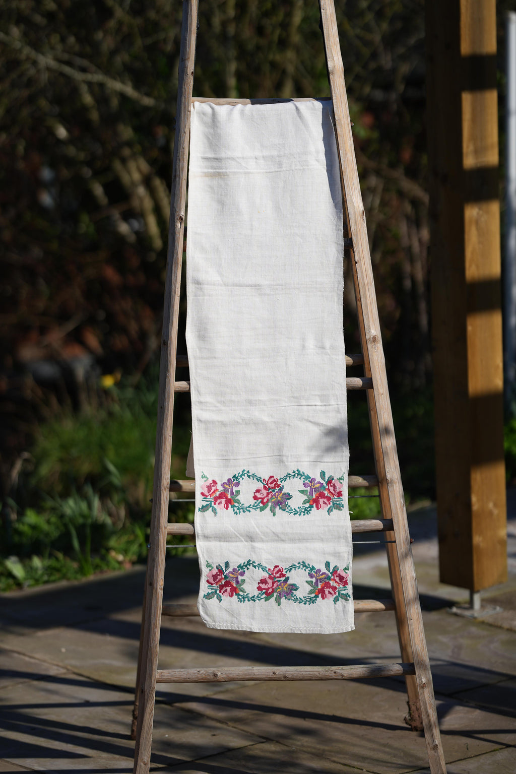 Vintage hand embroidered runner from Ukraine